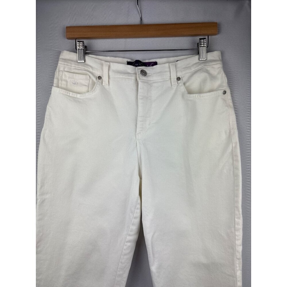 Gloria Vanderbilt Amanda White High-Waisted Womens Jeans Size 8